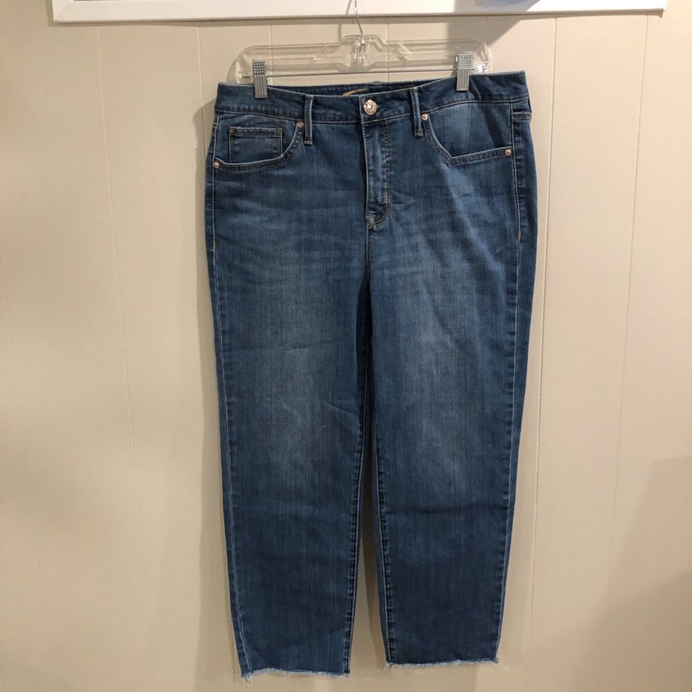 Seven7 Tower Straight Crop Jeans, Size 12 - Picture 5 of 9